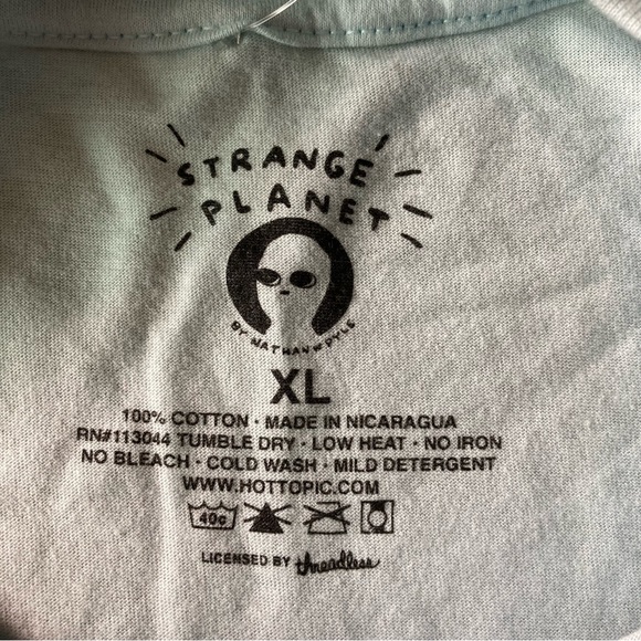 Strange Planet Nathan Pyle Fugus Tee | Size XL | Color Light Blue | NWT - Picture 8 of 8